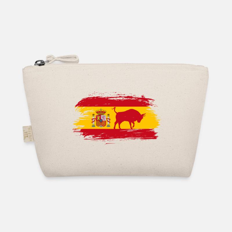 Espagne drapeaux design avec le taureau / cadeau Madrid Trousse biologique