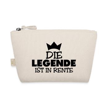 die legende ist in rente - Bio-Täschchen - Natur - Vorne