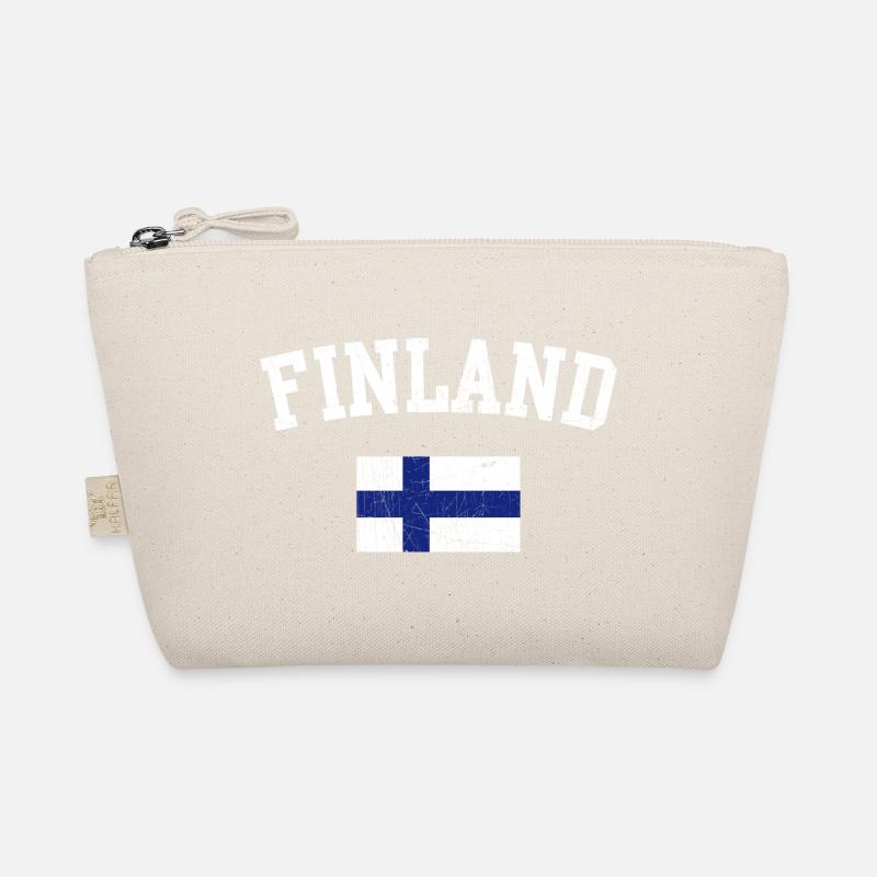 Typographie du drapeau en gras de la Finlande Trousse biologique