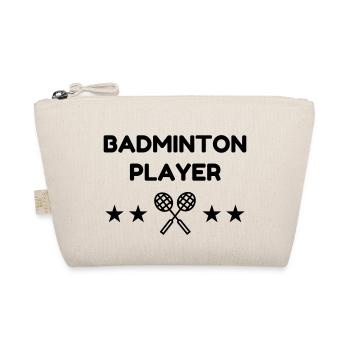 Badminton / Badminton Player / Birdie / Sport - Bio-Täschchen - Natur - Vorne