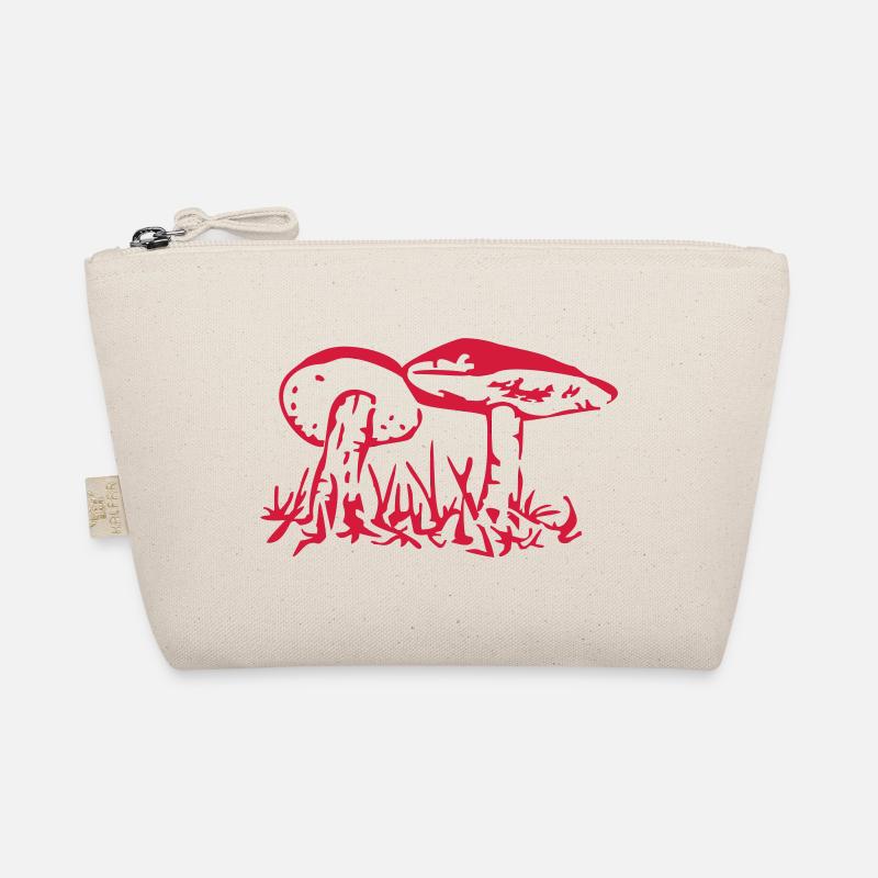 Illustration de champignon mycélium en rouge Trousse biologique