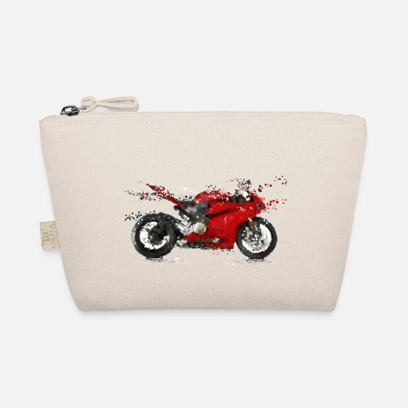 Rote Motorrad Bio-Täschchen