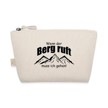 Wenn der Berg ruft muss ich gehen - Bio-Täschchen - Natur - Vorne