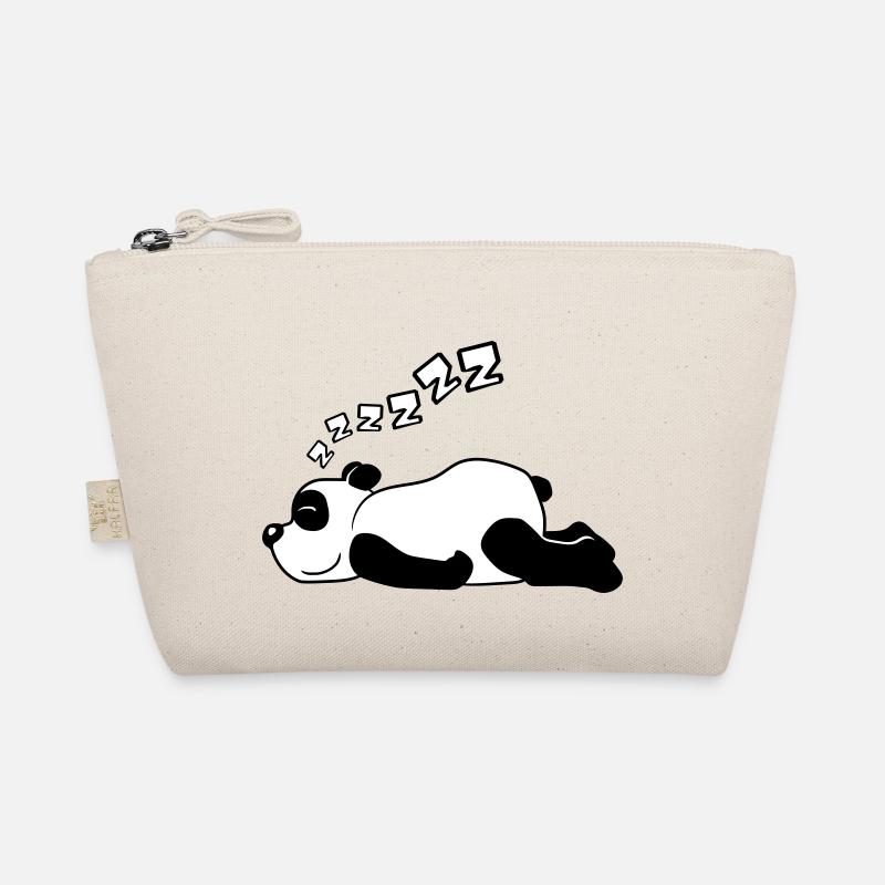 ZZZZZZ Panda Baer - Organic Pouch - nature