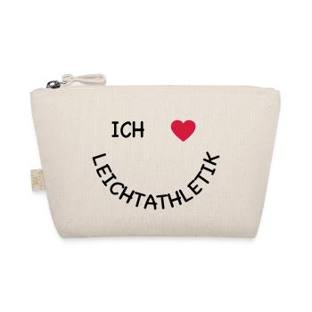 Ich liebe Leichtathletik - Bio-Täschchen - Natur - Vorne
