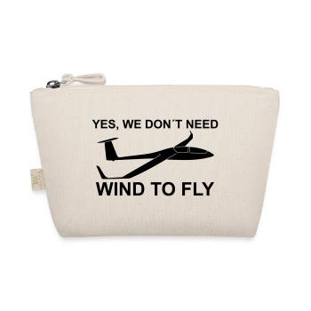 Wind glider pilot thermal saying glide pilot - Organic Pouch - nature - Front