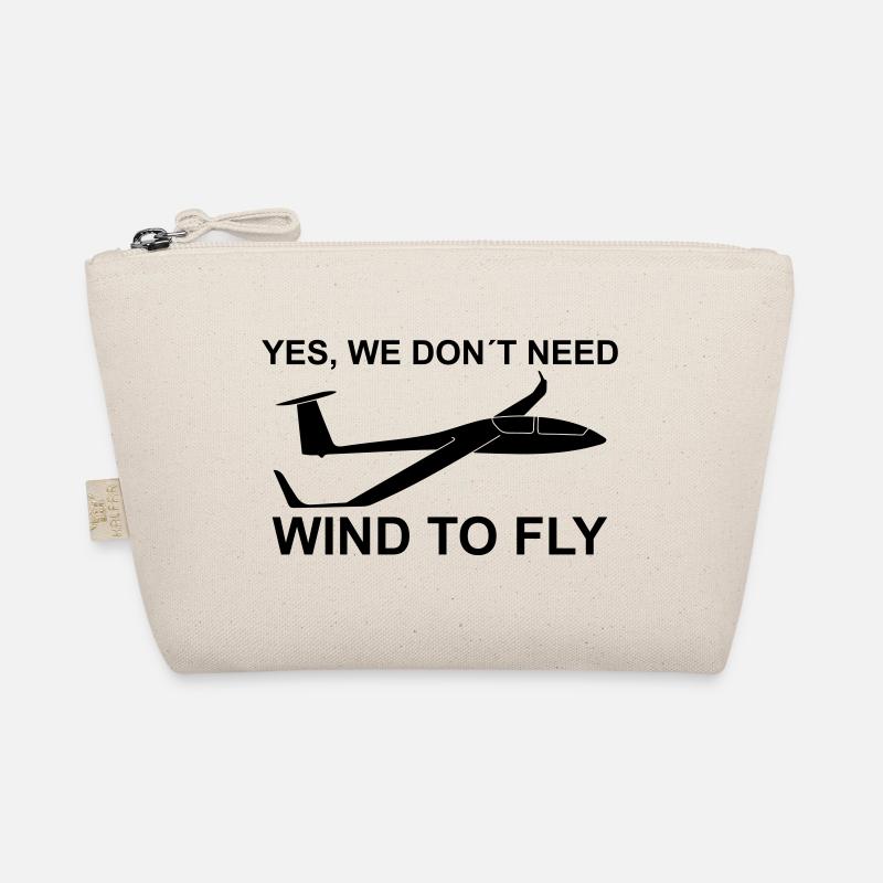 Wind Segelflieger Thermik Spruch gleiten Pilot Bio-Täschchen