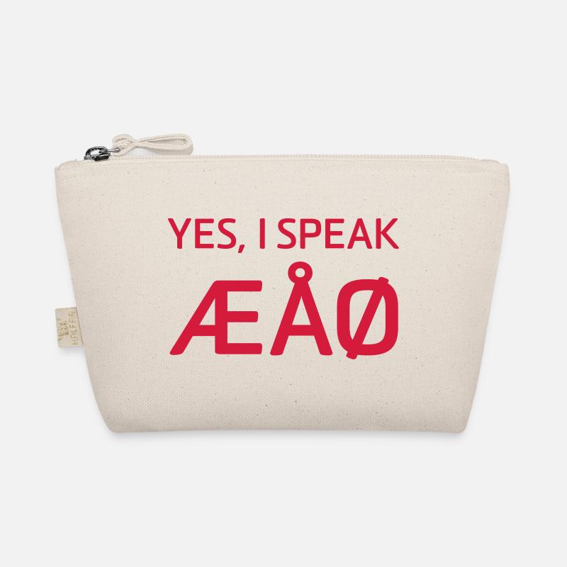 Yes I Speak ÆÅØ Denmark Norway Language Alphabet Organic Pouch
