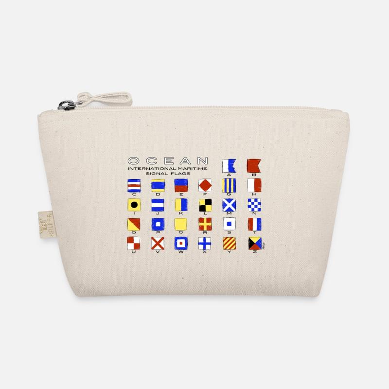 Ocean International Code Sea Flags, Marine Clothes Organic Pouch