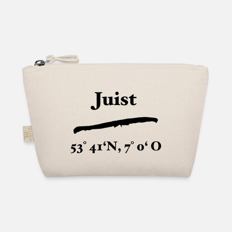 Juist Design, Insel Nordsee - Bio-Täschchen - Natur