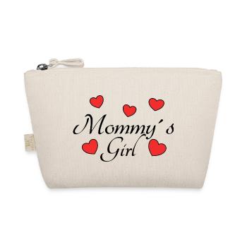 Mommy s Girl Kids Mom Daughter Gift Idea - Organic Pouch - nature - Front