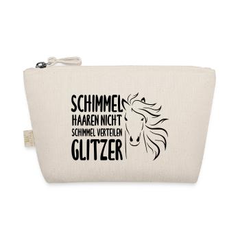 Schimmel Haaren nicht Schimmel verteilen Glitzer - Bio-Täschchen - Natur - Vorne