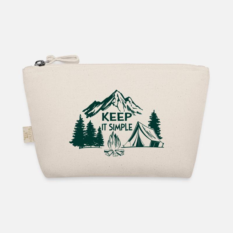 Keep it simple Abenteuer Wandern Camping Geschenk Bio-Täschchen