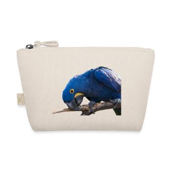 Hyacinth Macaw Parrot face view - Organic Pouch - nature - Front