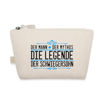 Der Man Mythos Legende Schwiegersohn Retro Spruch - Bio-Täschchen - Natur - Vorne