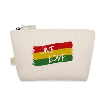 Reggae Jamaïque One Love Reggaeton Rasta drapeau - Trousse biologique - nature - Devant