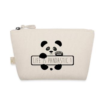 life is pandastic - Organic Pouch - nature - Front