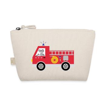 Camion de pompiers avec des dinosaures T-Rex et des étoiles - Trousse biologique - nature - Devant