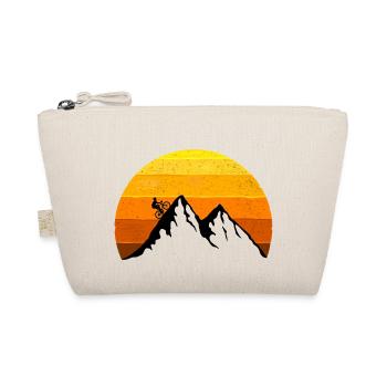 Road bike, mountain, sunset, bike, mountain tour - Organic Pouch - nature - Front