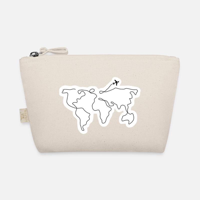 World Map Organic Pouch