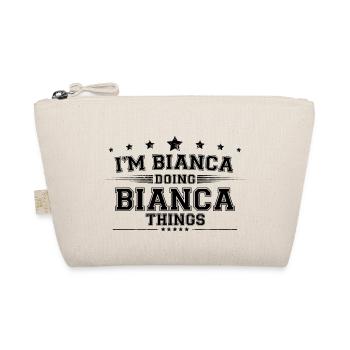 Ich bin Bianca, die Bianca Dinge macht - Bio-Täschchen - Natur - Vorne