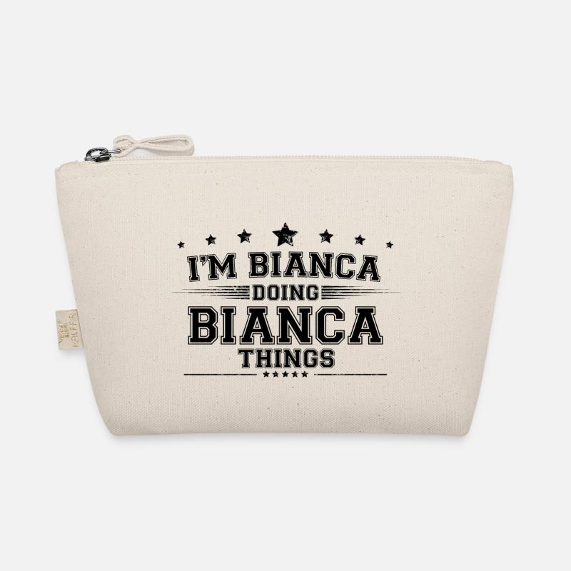 Ich bin Bianca, die Bianca Dinge macht - Bio-Täschchen - Natur