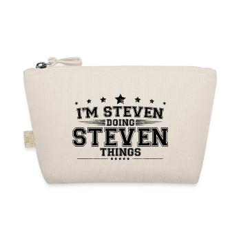 Ich bin Steven, der Steven Dinge macht - Bio-Täschchen - Natur - Vorne