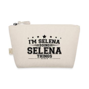 Ich bin Selena, die Selena-Dinge macht - Bio-Täschchen - Natur - Vorne