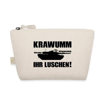 Leopard 2 Panzer Tank Kampfpanzer - Bio-Täschchen - Natur - Vorne