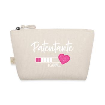 Patentante Loading Herz Patin Patenkind Mädchen - Bio-Täschchen - Natur - Vorne