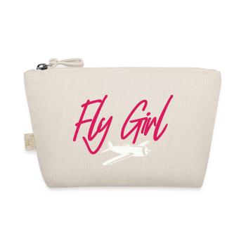 Fly Girl Aviation Pilot - Organic Pouch - nature - Front