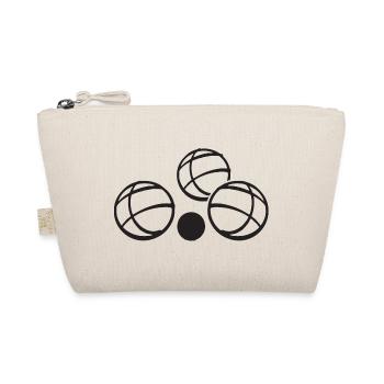 Boules balls for boules and petanque players - Organic Pouch - nature - Front