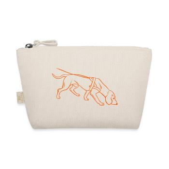 Schweißhund in orange - Bio-Täschchen - Natur - Vorne