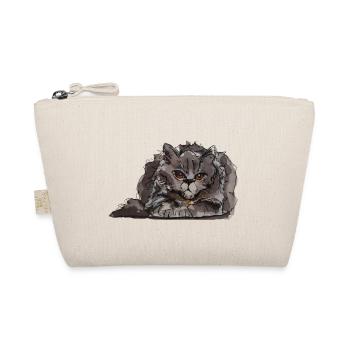 Fiese Katze - Bio-Täschchen - Natur - Vorne