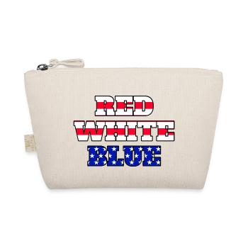 Red White Blue Flag - Organic Pouch - nature - Front