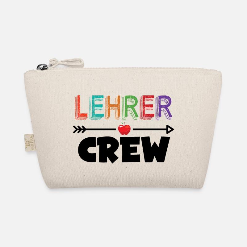 Lehrer Shirt Crew Einschulung Geschenk Erzieher Bio-Täschchen