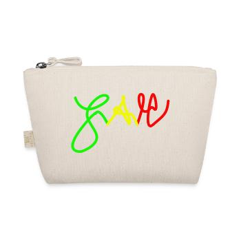 Jah en Trio couleurs Rouge Or Vert - Trousse biologique - nature - Devant