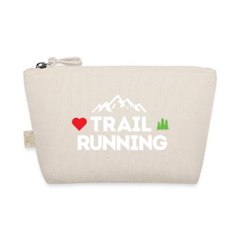 I love Trail Running - Organic Pouch - nature - Front