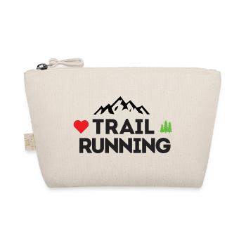 I love Trail Running - Organic Pouch - nature - Front