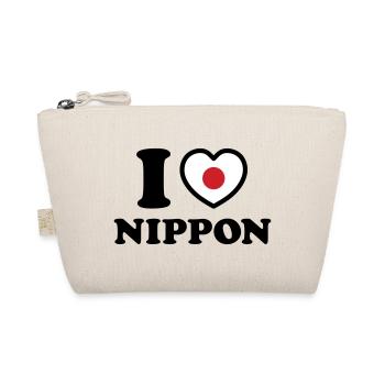 I HEART [LOVE] NIPPON - Organic Pouch - nature - Front