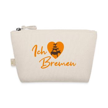 Ich liebe Bremen - Schriftzug - Bio-Täschchen - Natur - Vorne
