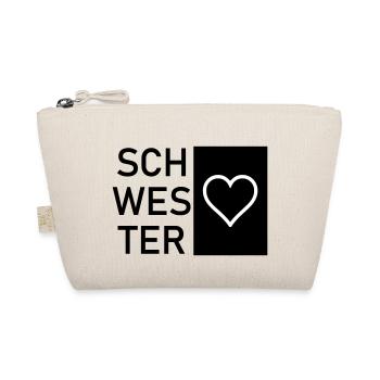 Schwesterherz - Bio-Täschchen - Natur - Vorne