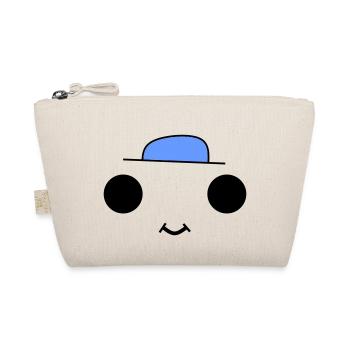 Cute face with a blue hat - Bio-Täschchen - Natur - Vorne