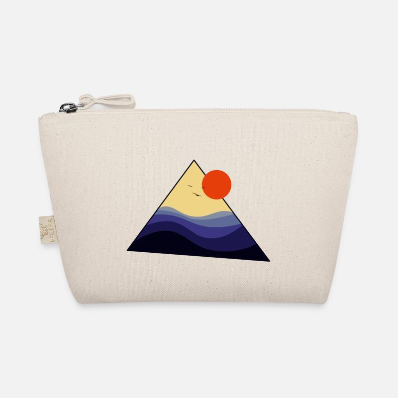 Triangle Sunset - Bio-Täschchen - Natur
