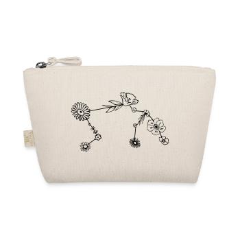 Zodiac sign Aquarius Flowers - Organic Pouch - nature - Front