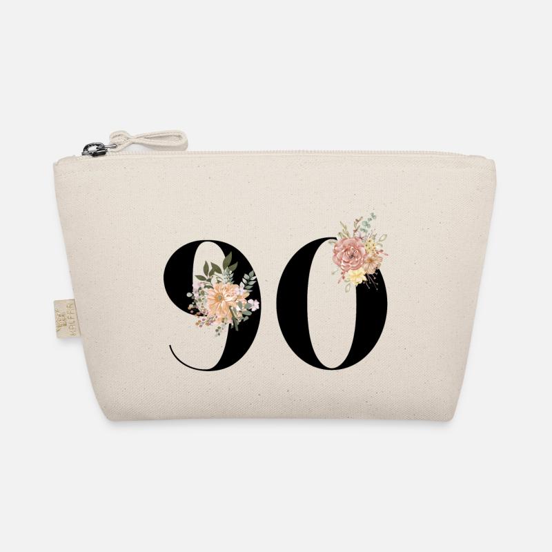 90e anniversaire fleuris (Cadeau de 90 ans) Trousse biologique
