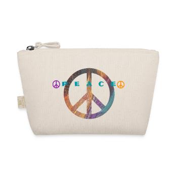 I love clothes / Peace - Bio-Täschchen - Natur - Vorne