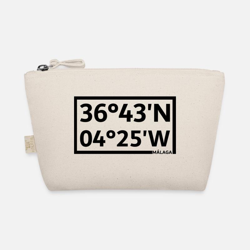 Malaga Coordinates Organic Pouch
