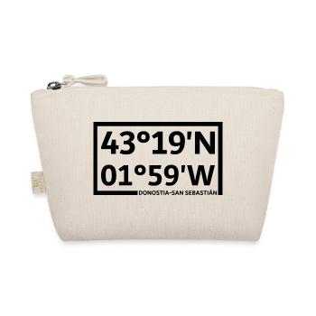 Donostia-San Sebastián coordinates - Organic Pouch - nature - Front