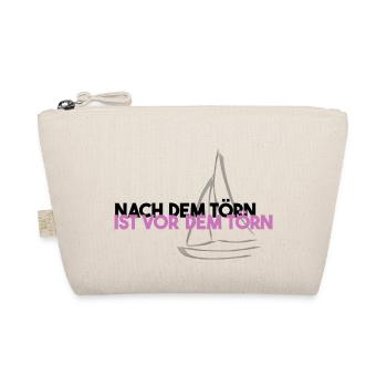 Segel Lifestyle 'Törn' Pink Geschenkidee Segeln - Bio-Täschchen - Natur - Vorne